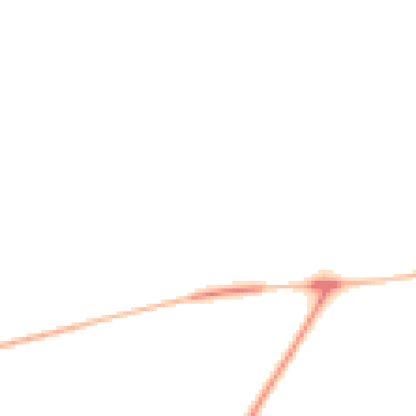 Night-time road noise heatmap for YO12 4SG