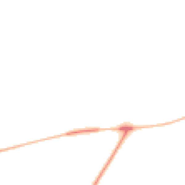 Night-time road noise heatmap for YO12 4SR
