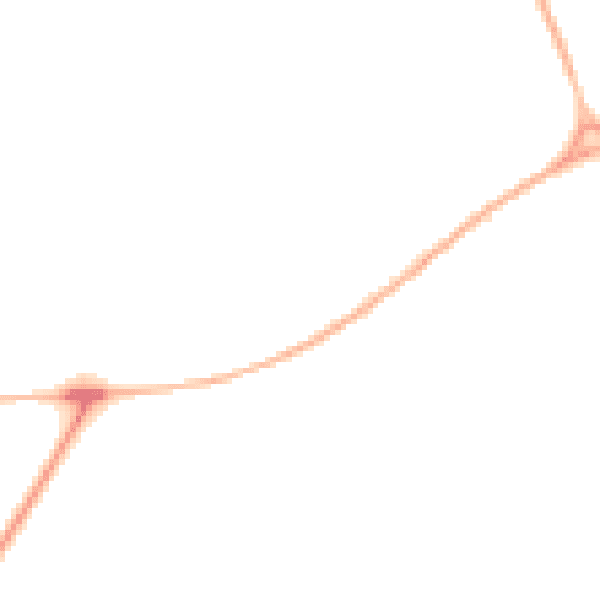Night-time road noise heatmap for YO12 4SX