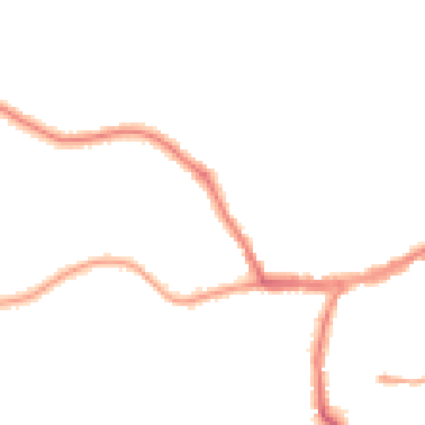 Night-time road noise heatmap for YO12 5QD