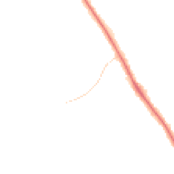 Night-time road noise heatmap for YO12 5RY