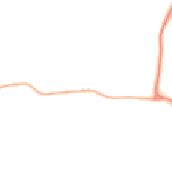Daytime road noise heatmap for YO12 5TD