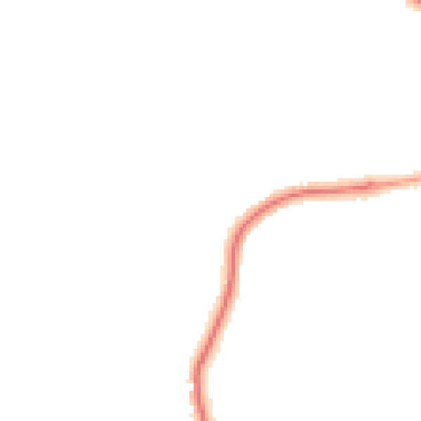 Night-time road noise heatmap for YO12 5TR