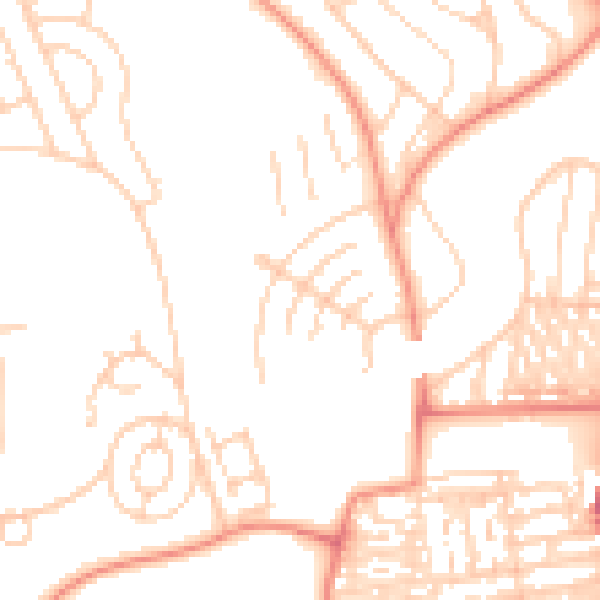 Daytime road noise heatmap for YO12 6BG