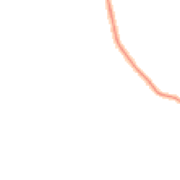 Night-time road noise heatmap for YO12 6DD