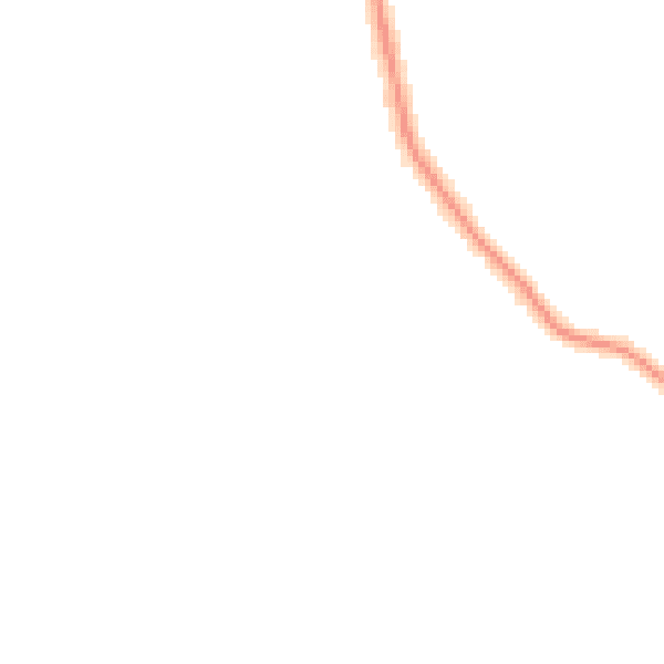 Night-time road noise heatmap for YO12 6LF