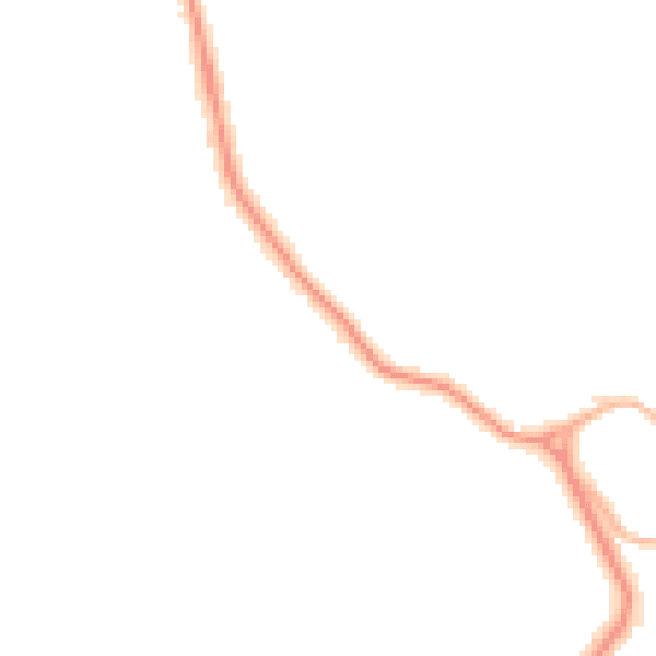Night-time road noise heatmap for YO12 6PG