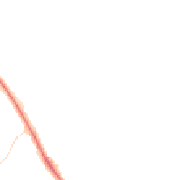 Night-time road noise heatmap for YO12 6UU