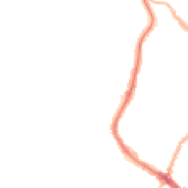 Night-time road noise heatmap for YO12 7JH