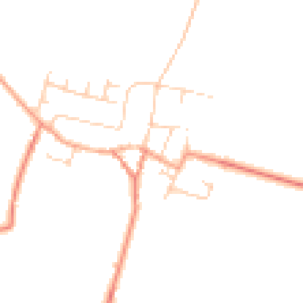 Daytime road noise heatmap for YO15 1HD