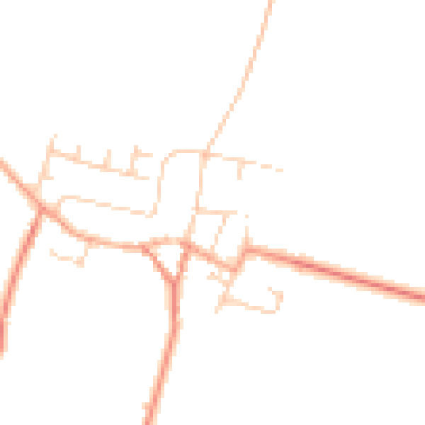 Daytime road noise heatmap for YO15 1HH