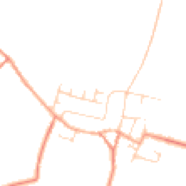 Daytime road noise heatmap for YO15 1LT