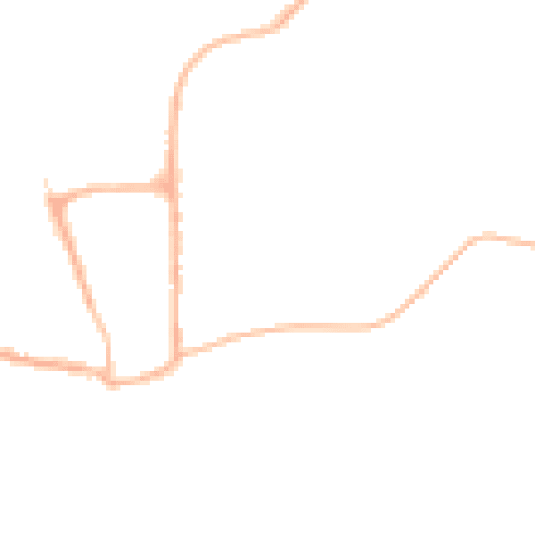 Night-time road noise heatmap for YO15 1LZ