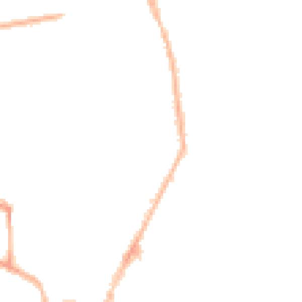 Night-time road noise heatmap for YO15 2EU