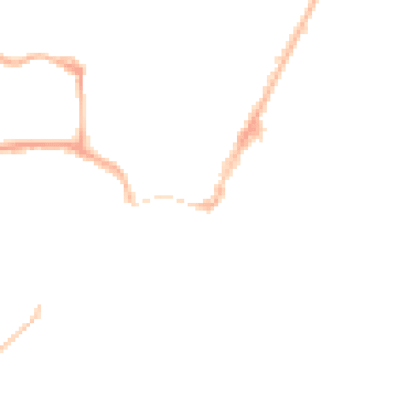 Night-time road noise heatmap for YO15 2SH