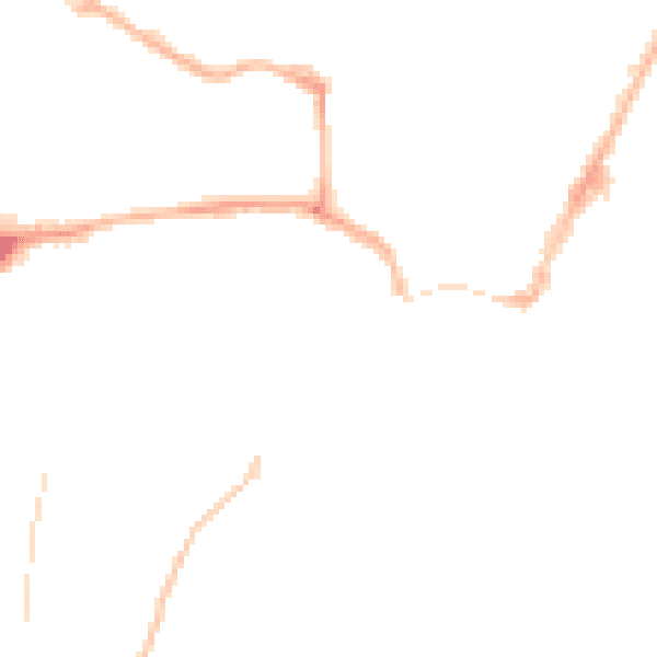 Night-time road noise heatmap for YO15 3HY