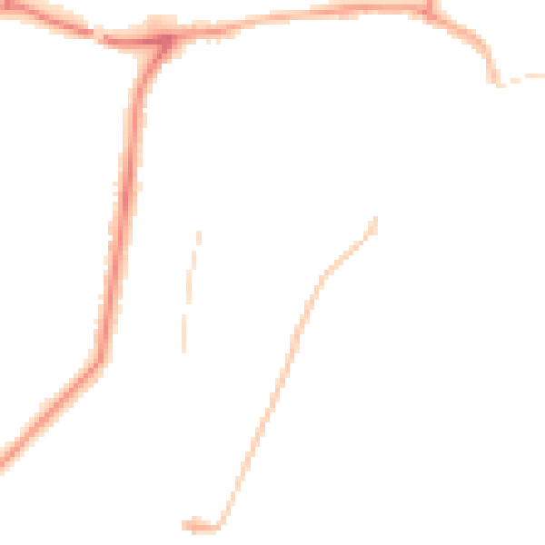 Night-time road noise heatmap for YO15 3JP