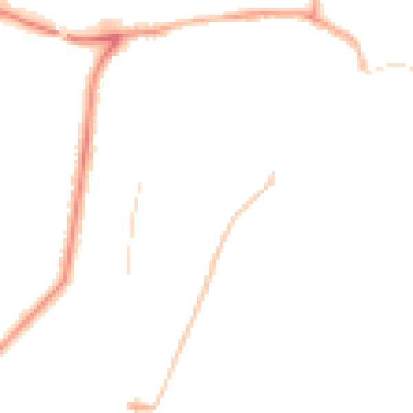 Night-time road noise heatmap for YO15 3JR