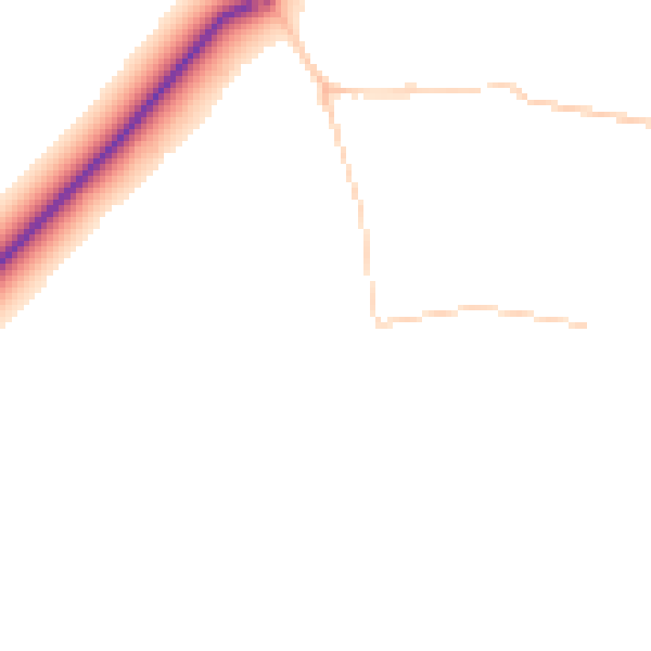 Daytime road noise heatmap for YO15 3QJ