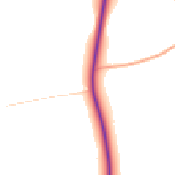 Daytime road noise heatmap for YO15 3QR