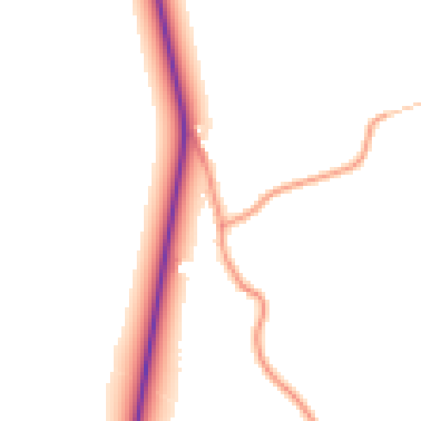 Daytime road noise heatmap for YO15 3QT