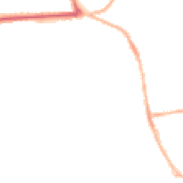 Night-time road noise heatmap for YO16 4AB