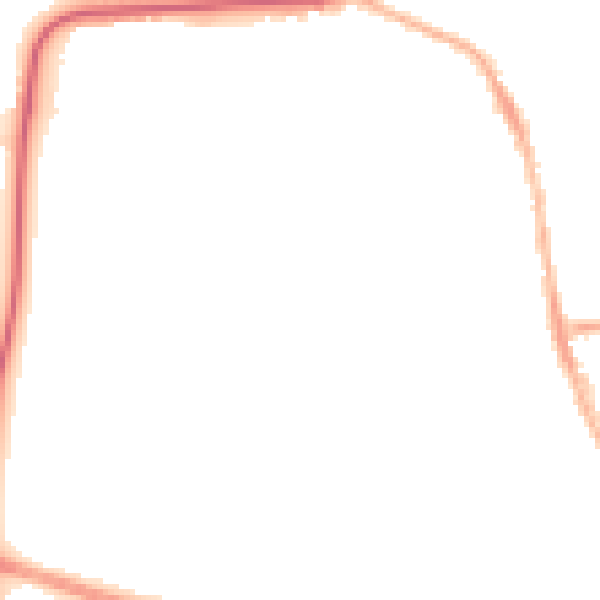 Night-time road noise heatmap for YO16 4AD