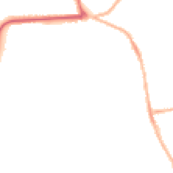 Night-time road noise heatmap for YO16 4AE