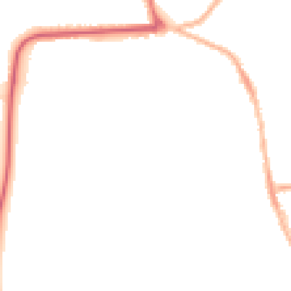 Night-time road noise heatmap for YO16 4AU