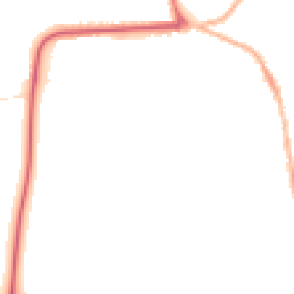 Night-time road noise heatmap for YO16 4AX