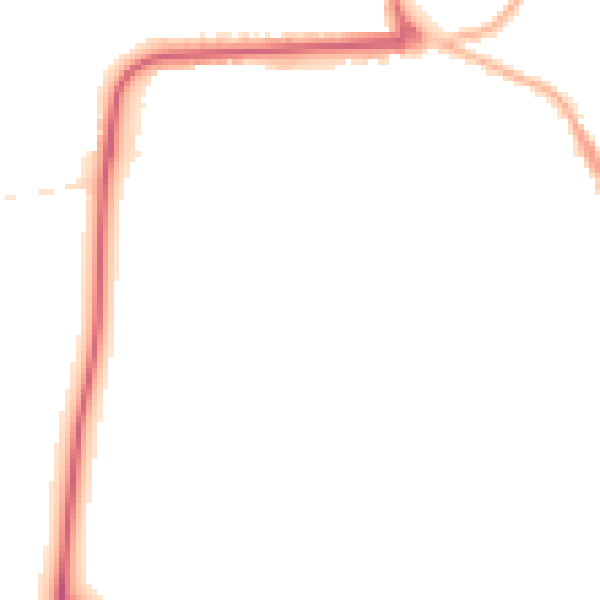 Night-time road noise heatmap for YO16 4AY