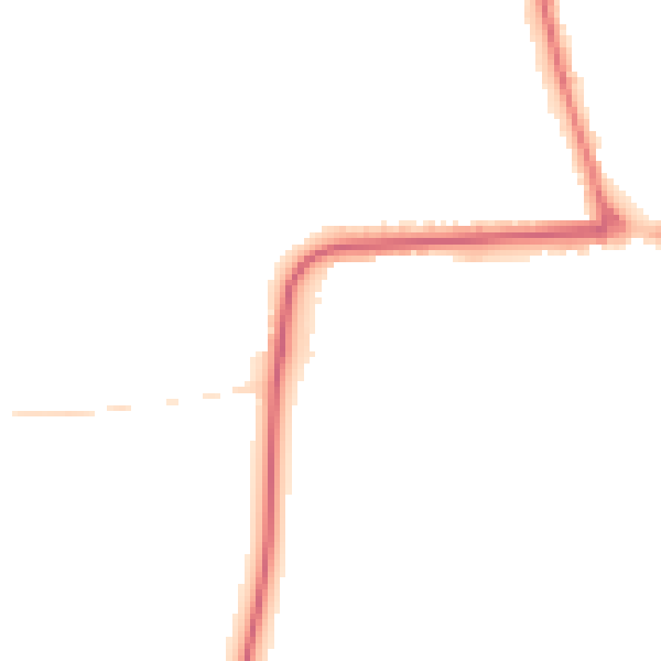 Night-time road noise heatmap for YO16 4BN