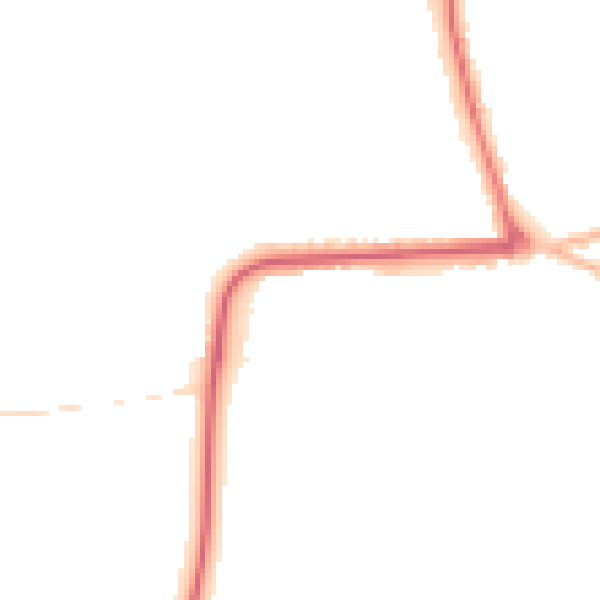 Night-time road noise heatmap for YO16 4BQ