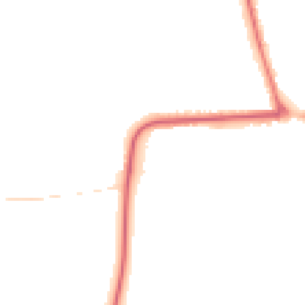 Night-time road noise heatmap for YO16 4BW