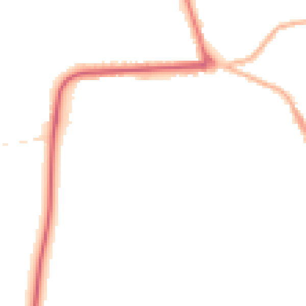 Night-time road noise heatmap for YO16 4BX