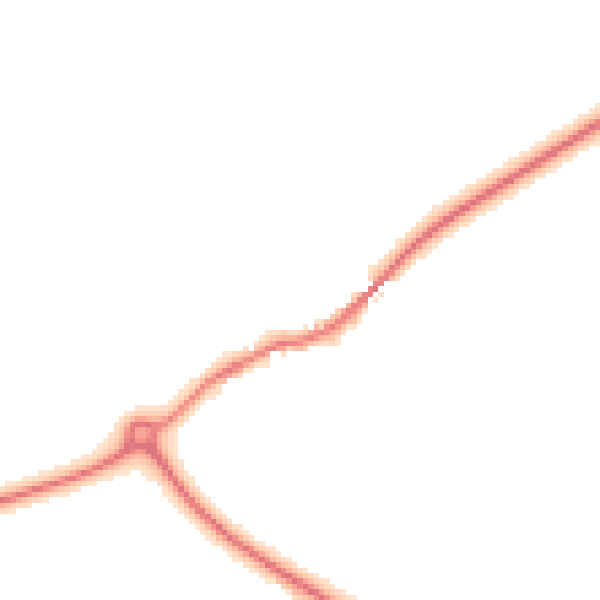 Night-time road noise heatmap for YO16 4BY