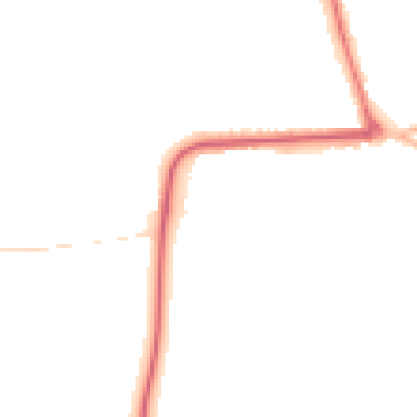 Night-time road noise heatmap for YO16 4DA