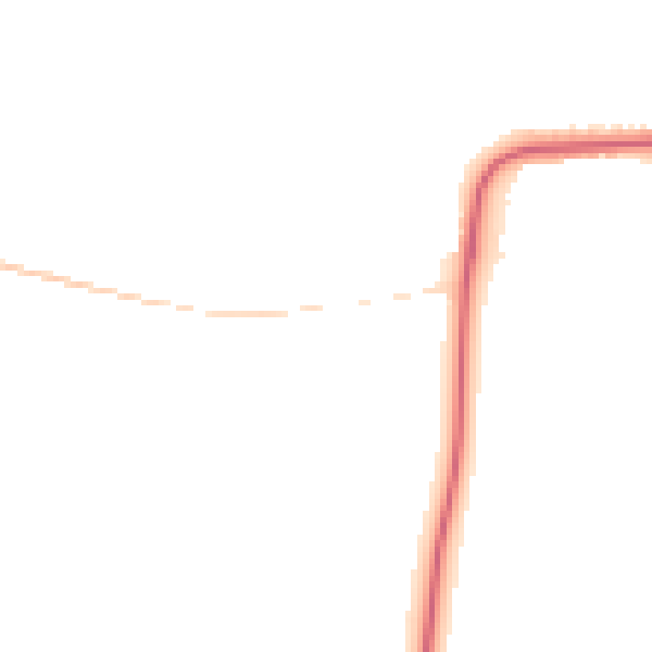 Night-time road noise heatmap for YO16 4DD