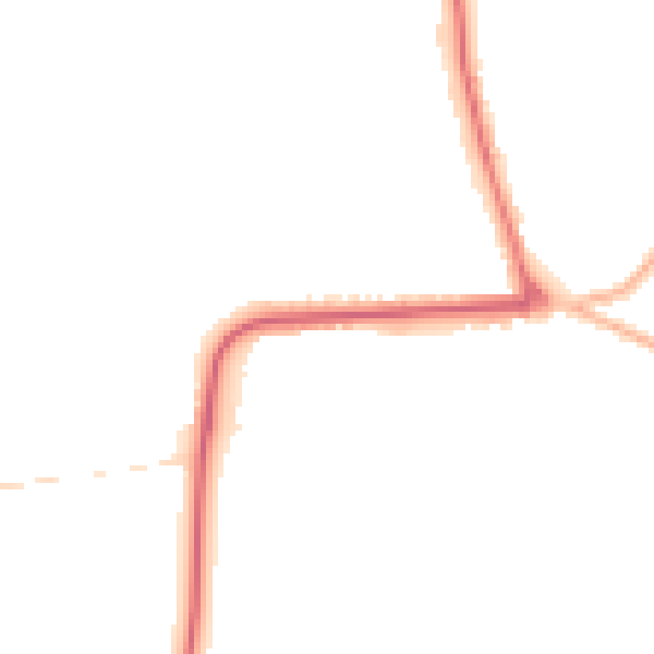Night-time road noise heatmap for YO16 4DQ
