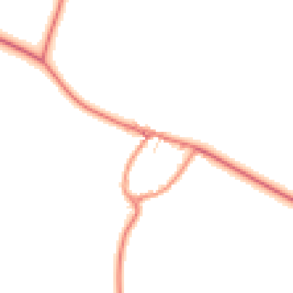 Daytime road noise heatmap for YO16 4FD