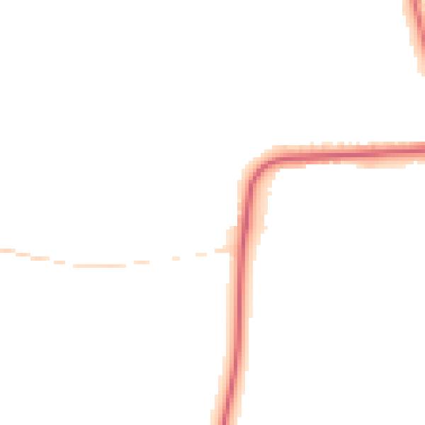 Night-time road noise heatmap for YO16 4FF