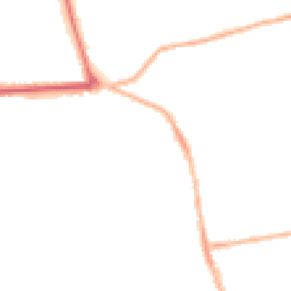Night-time road noise heatmap for YO16 4PR