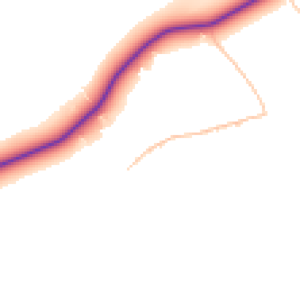 Daytime road noise heatmap for YO16 4UH