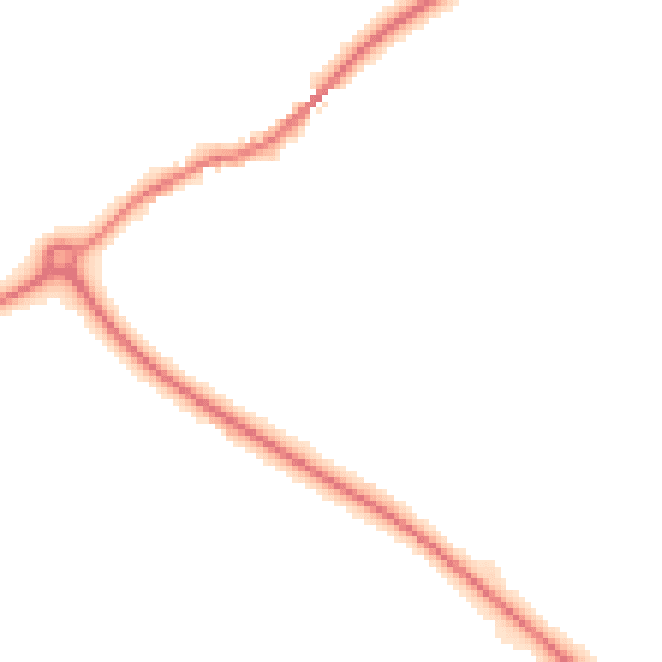 Night-time road noise heatmap for YO16 4UT