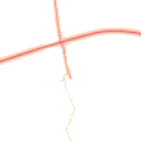 Daytime road noise heatmap for YO16 4XJ