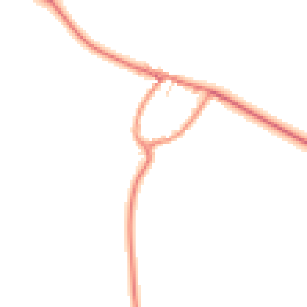 Daytime road noise heatmap for YO16 4XP