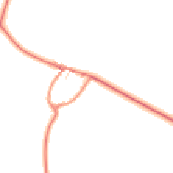 Daytime road noise heatmap for YO16 4XS