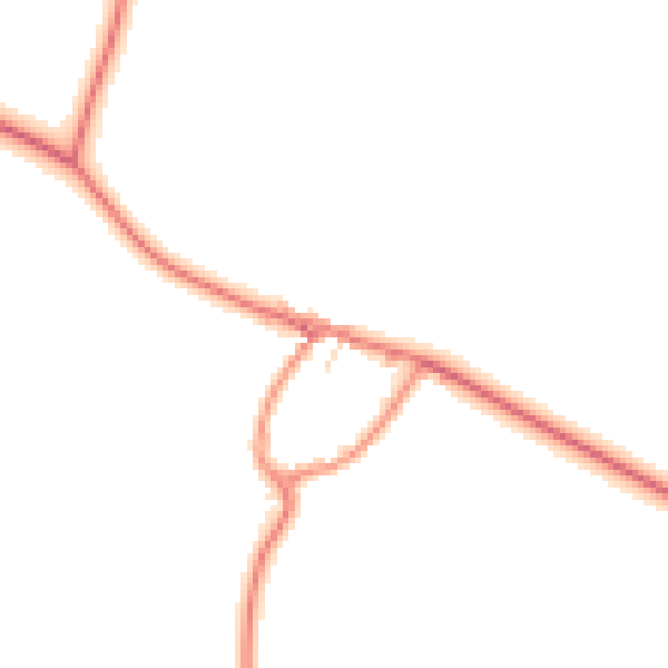 Daytime road noise heatmap for YO16 4XU