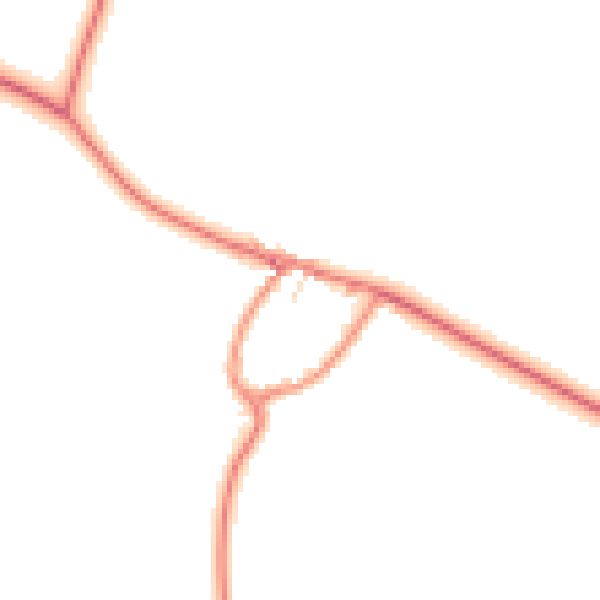 Daytime road noise heatmap for YO16 4XX