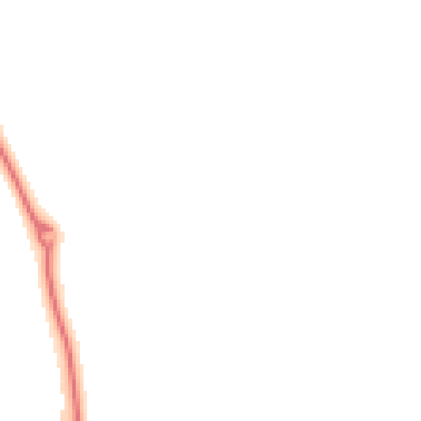 Night-time road noise heatmap for YO16 6AG
